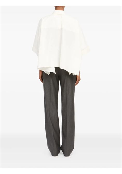 asymmetrical shirt woman white MM6 MAISON MARGIELA | S52DL0236 M35256101